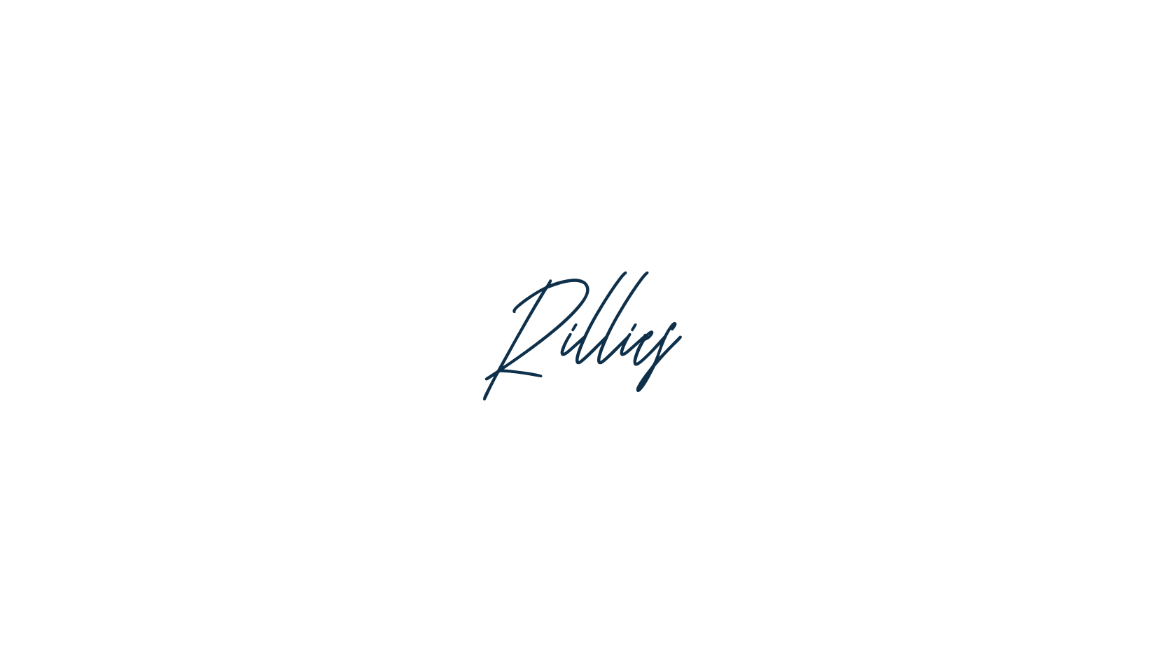 Rillies, handwriting font preview