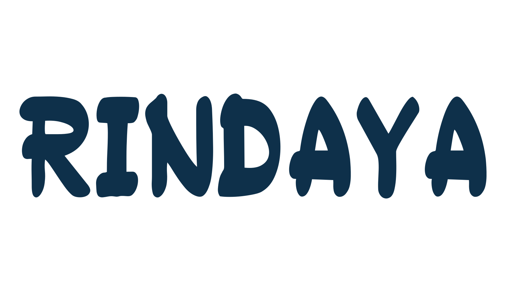 Rindaya, script handwritten fancy decorative calligraphy font preview