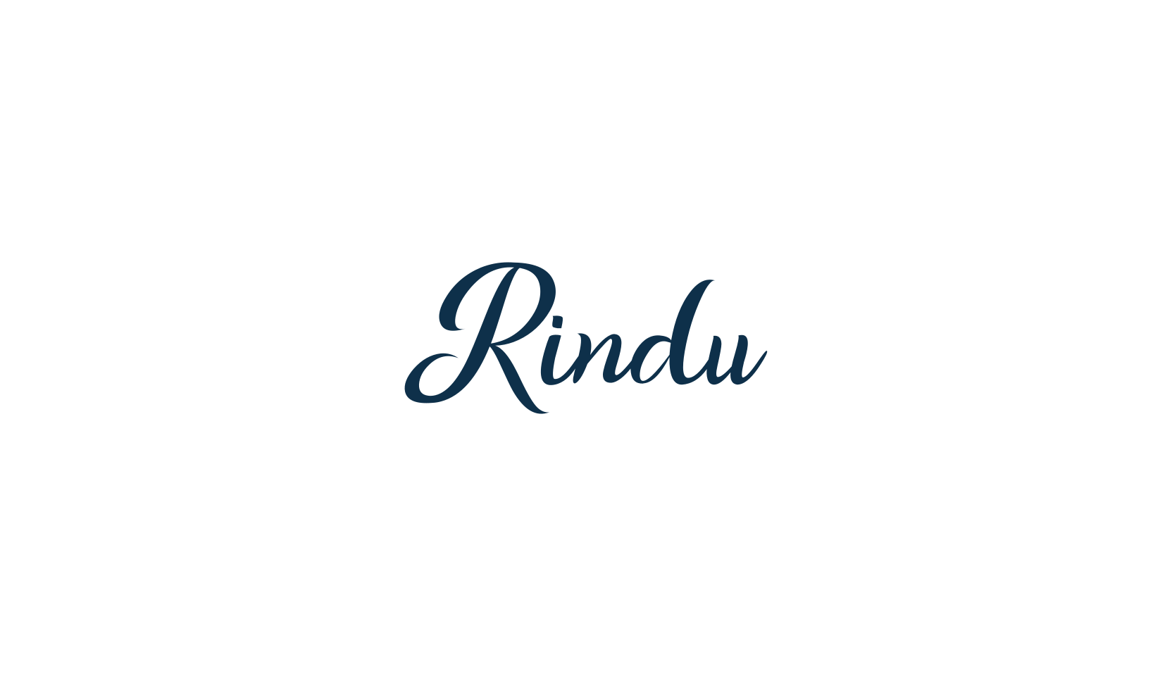 Rindu, calligraphy font preview