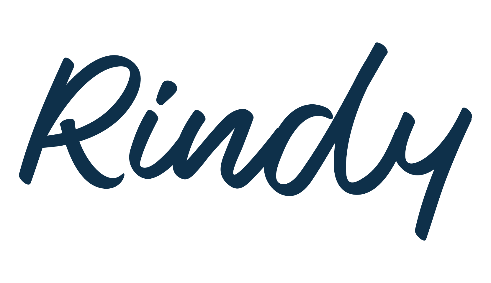 Rindy, script handwritten fancy decorative calligraphy font preview