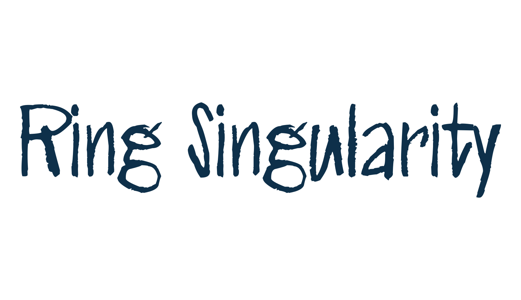 Ring Singularity, trash font preview