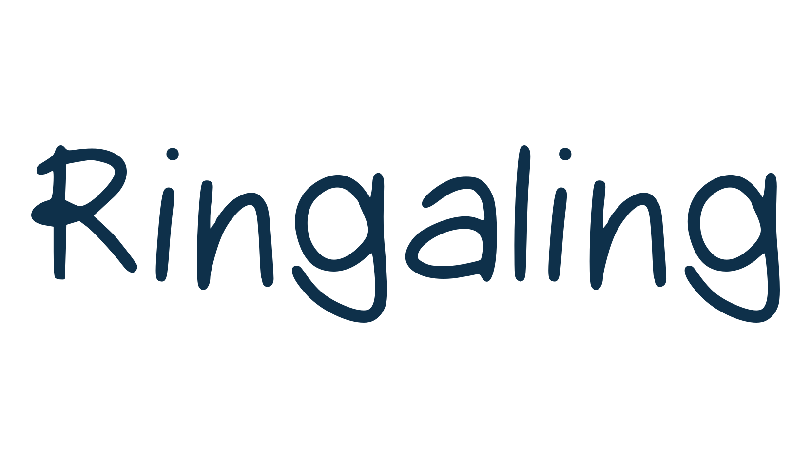 Ringaling, handwriting font preview
