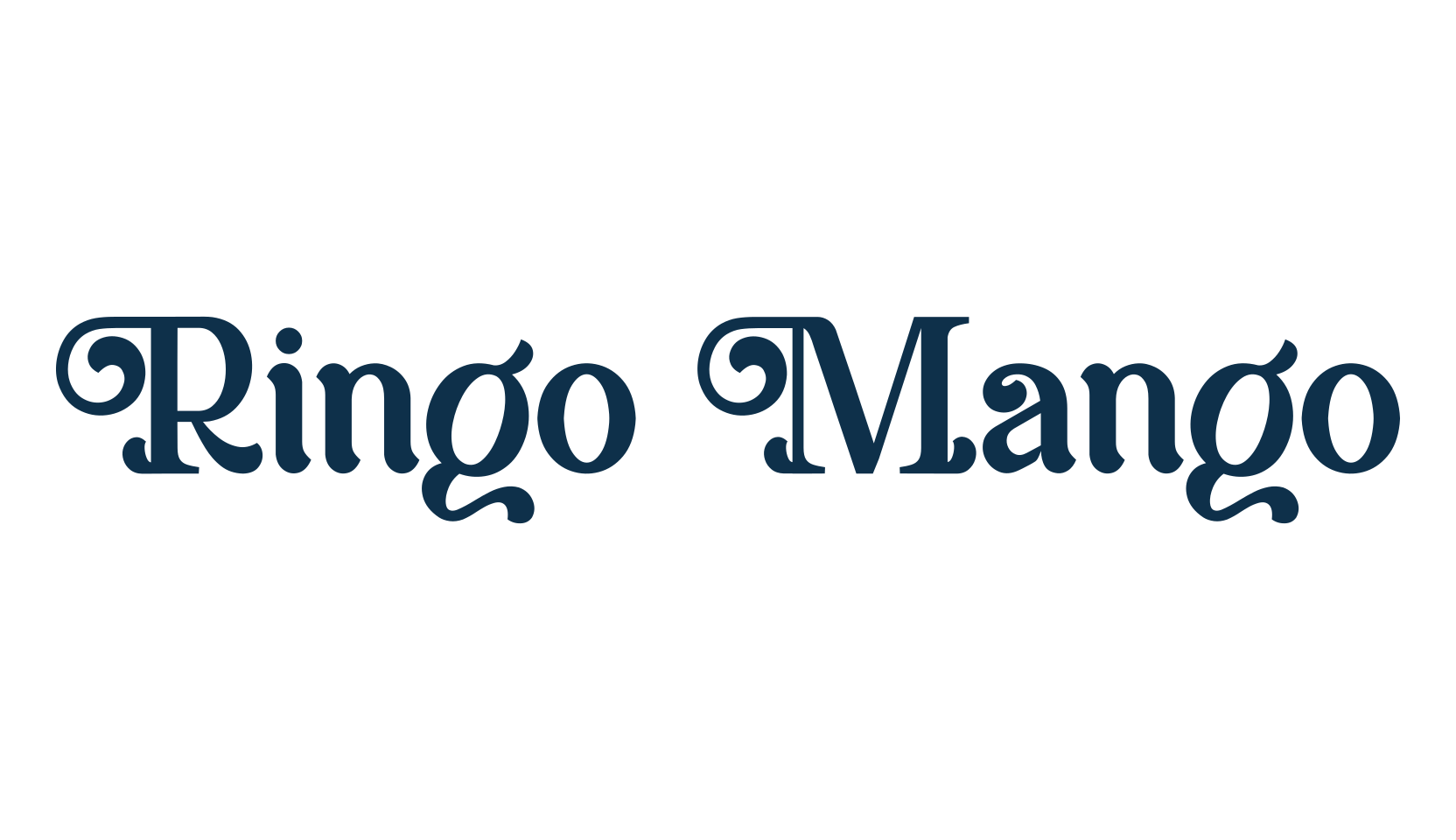 Ringo Mango, fancy retro decorative font preview