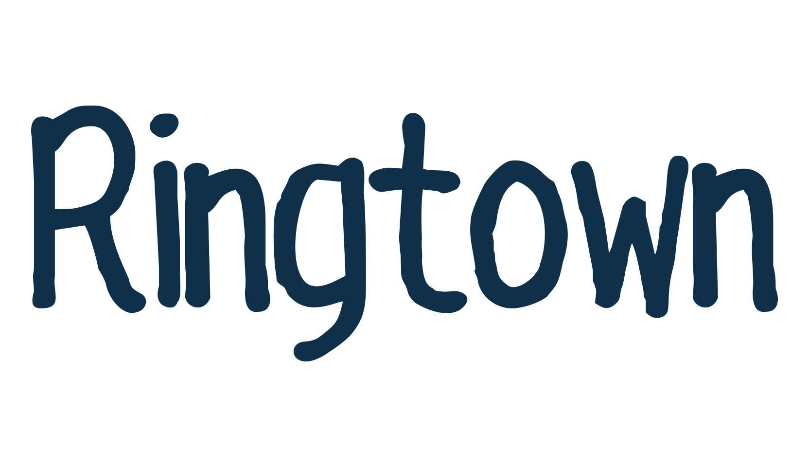 Ringtown, handwriting font preview