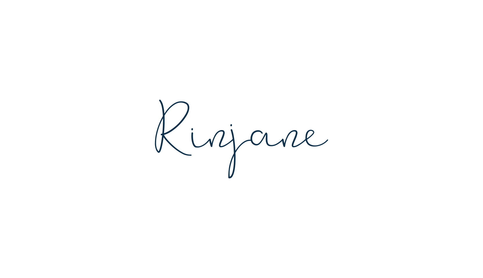 Rinjane, handwriting font preview