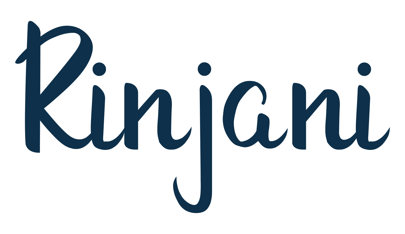 Rinjani (rinjani), handwriting font preview