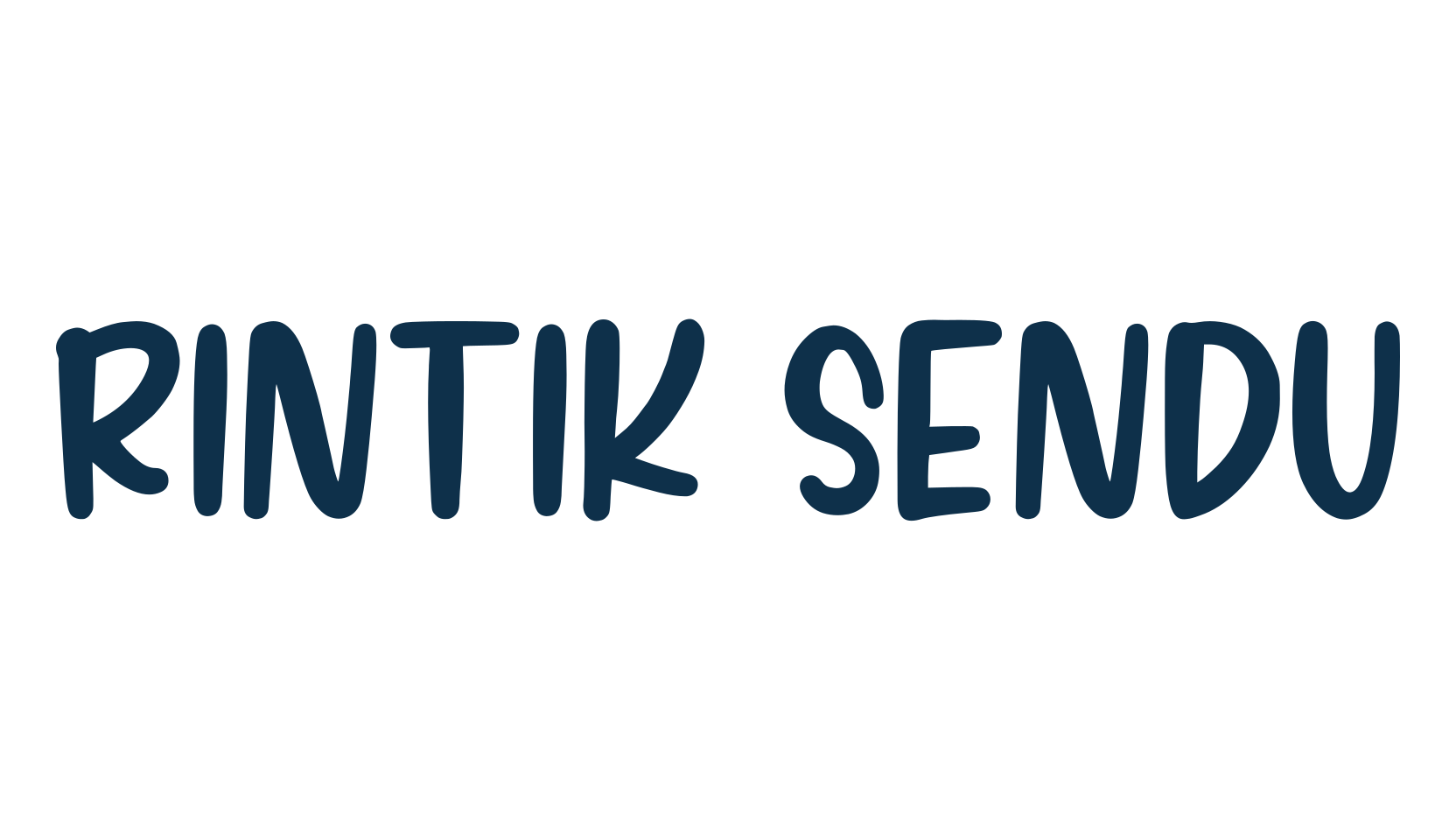 Rintik Sendu, script brush fancy decorative calligraphy font preview