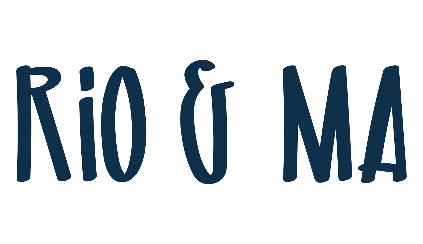 Rio & Ma, handwriting font preview