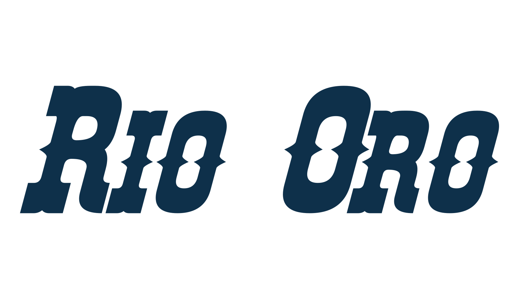 Rio Oro, western font preview