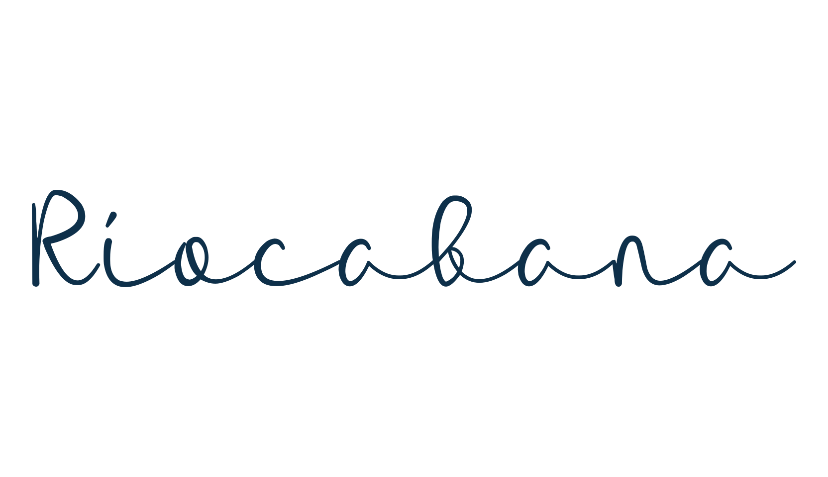 Riocabana, script handwritten fancy decorative calligraphy font preview