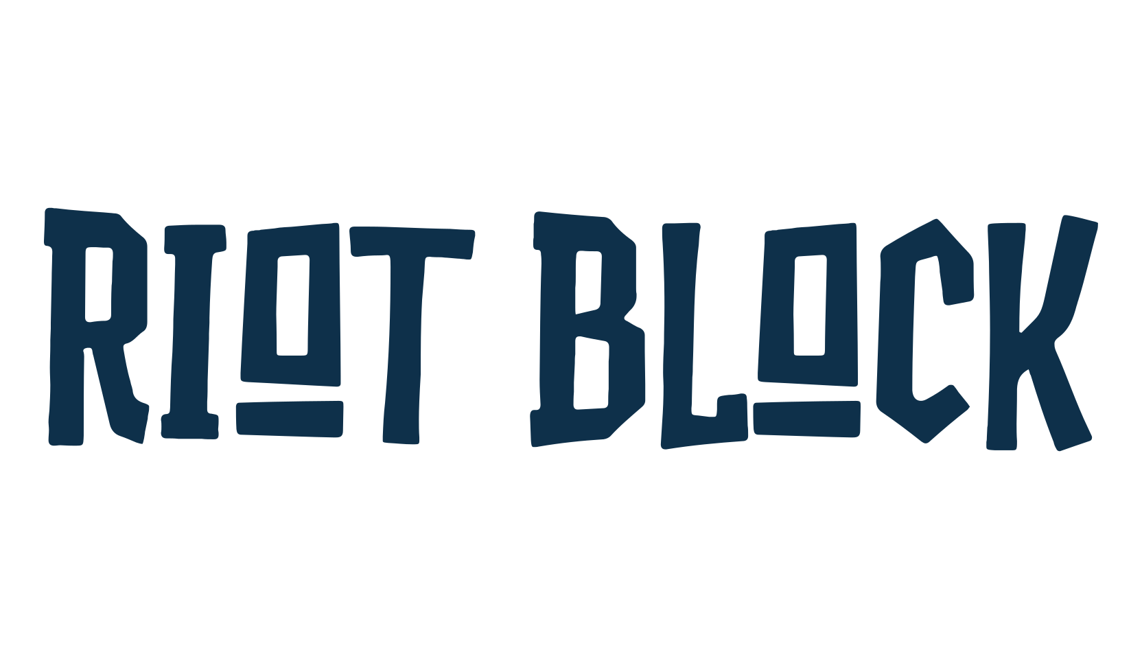Riot Block, cartoon font preview