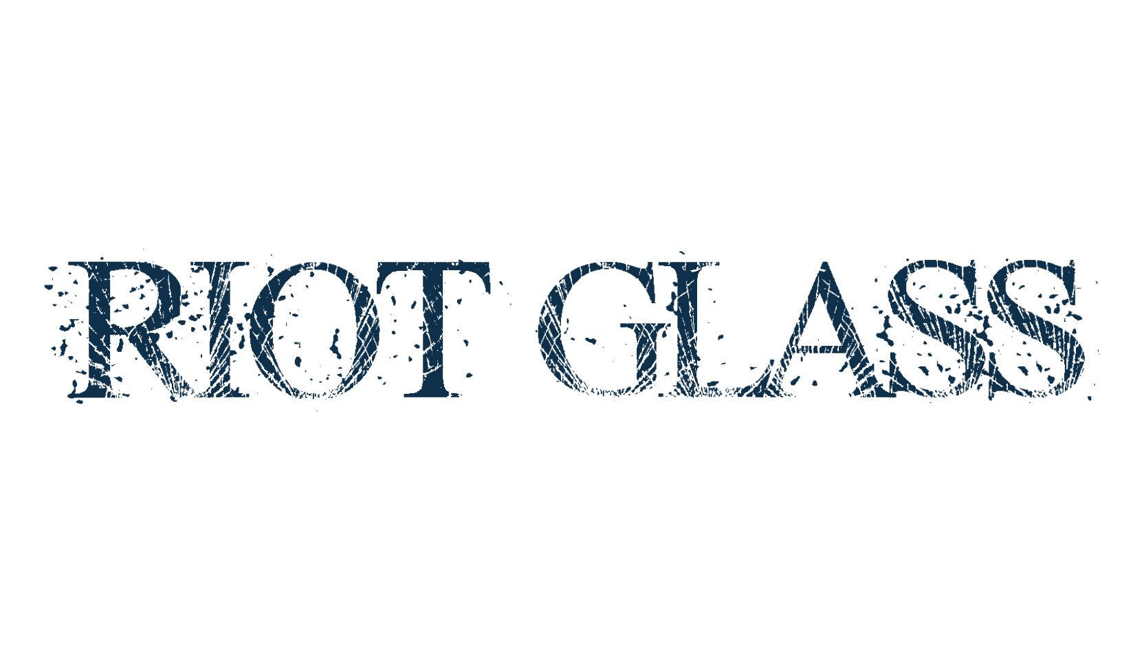 Riot Glass, fancy destroy decorative font preview