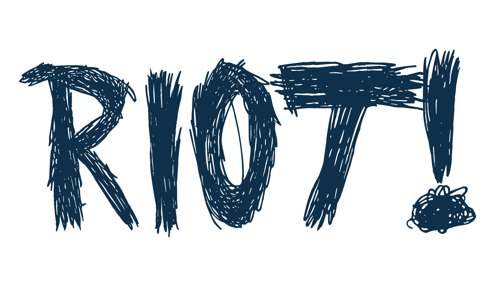 Riot!, trash font preview