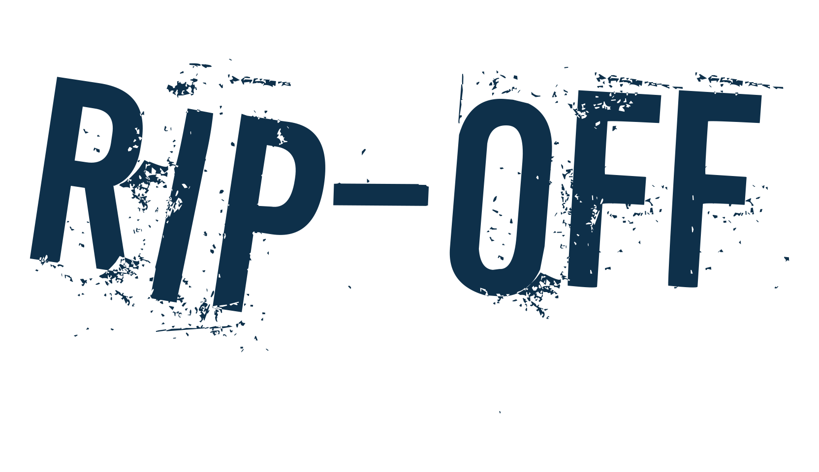 Rip-off, distorted font preview