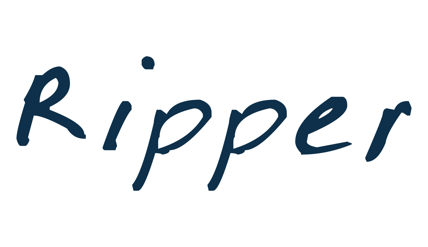 Ripper, handwriting font preview