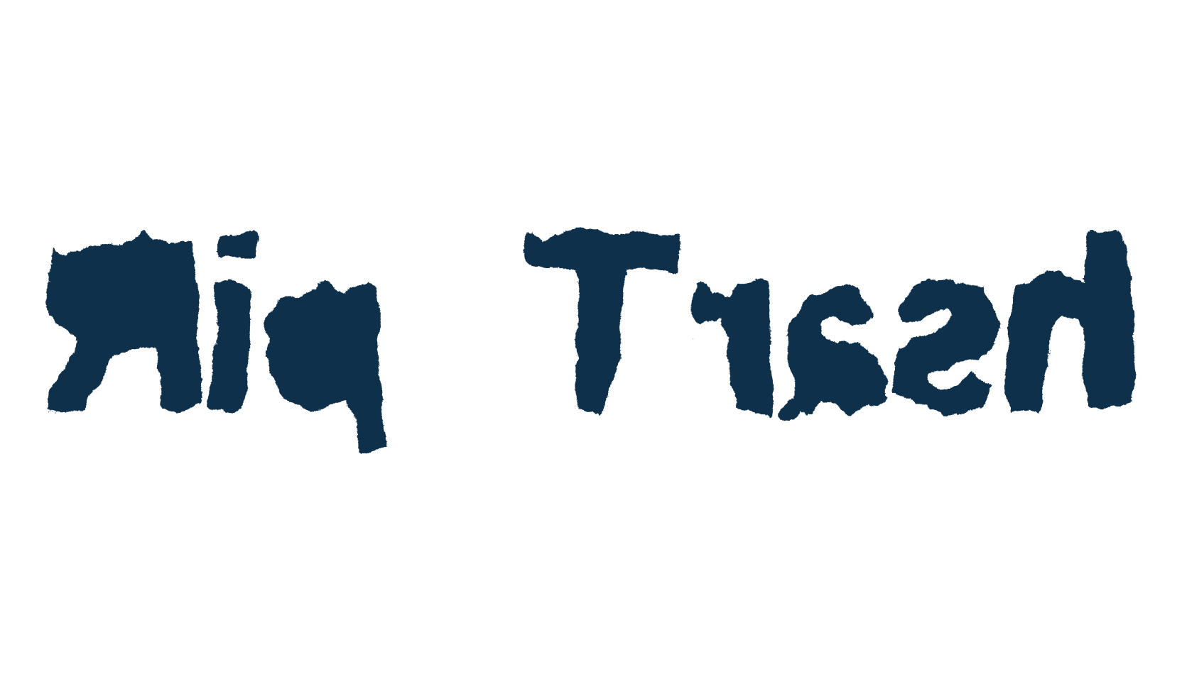 Rip Trash, fancy destroy decorative font preview