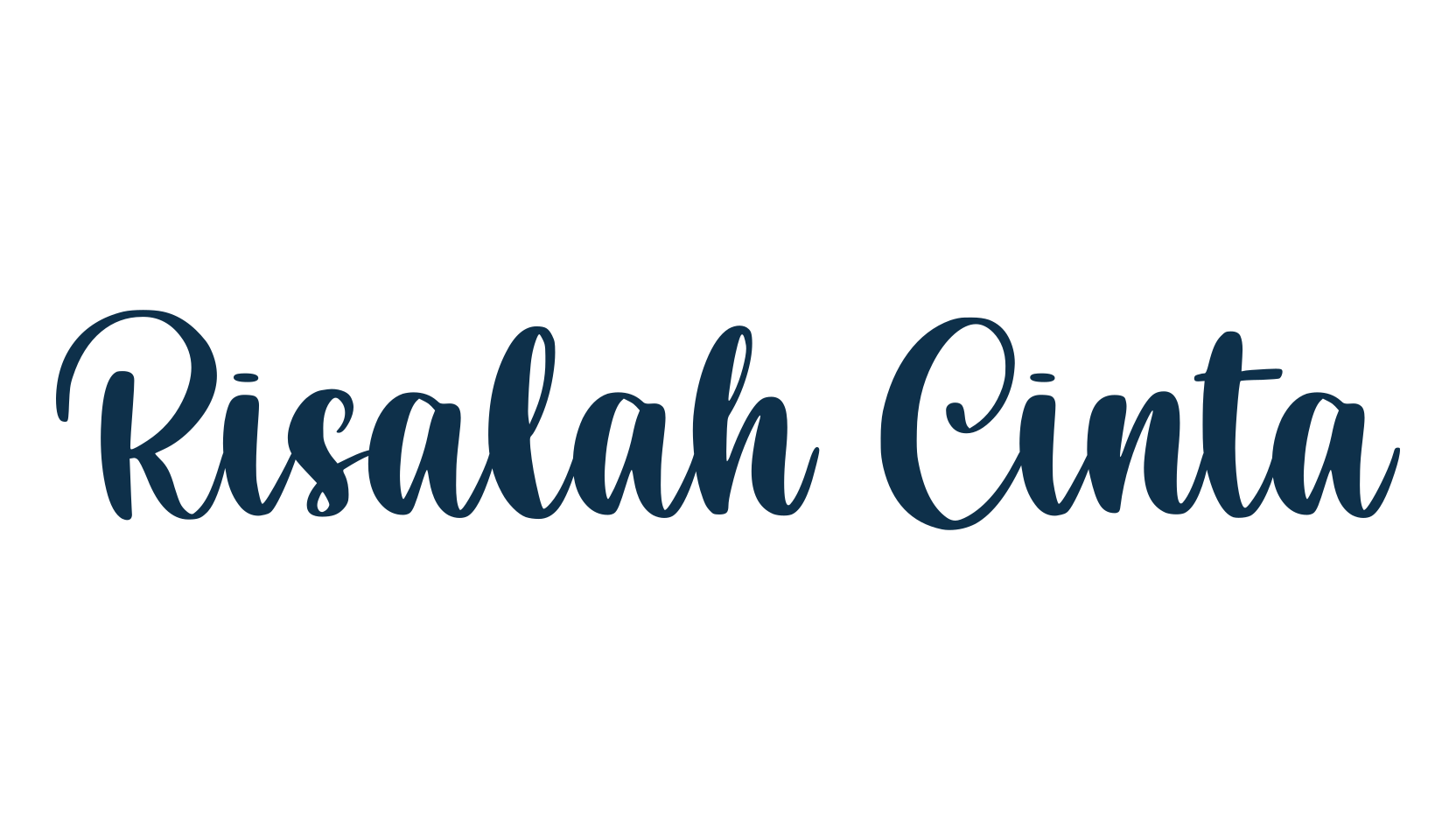 Risalah Cinta, calligraphy font preview