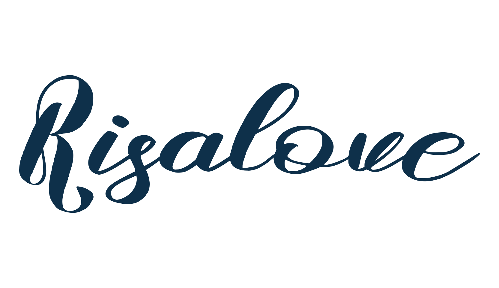 Risalove, script calligraphy fancy decorative font preview