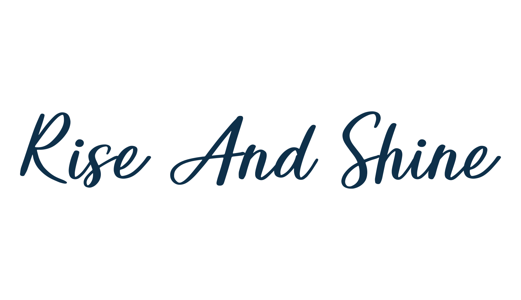 Rise And Shine, fancy various decorative script calligraphy font preview