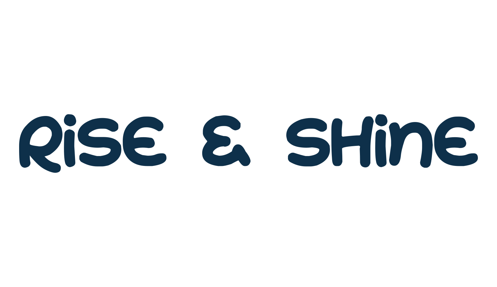 Rise & Shine, fancy cartoon decorative comic font preview