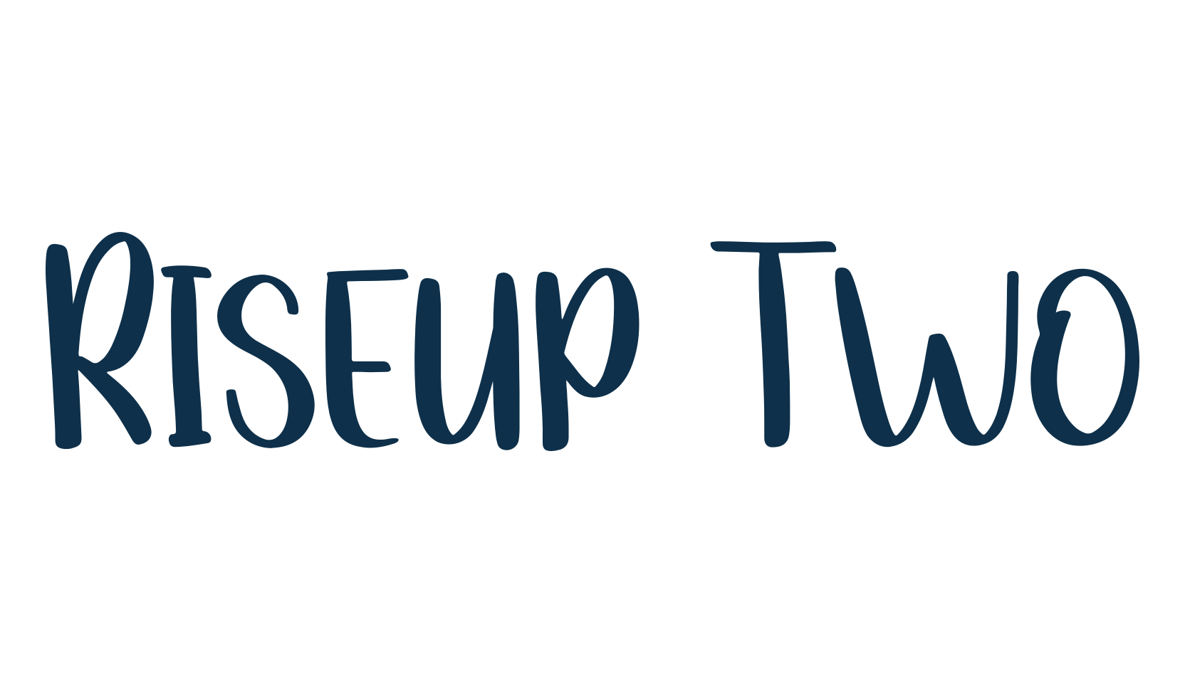 Riseup Two, fancy decorative font preview