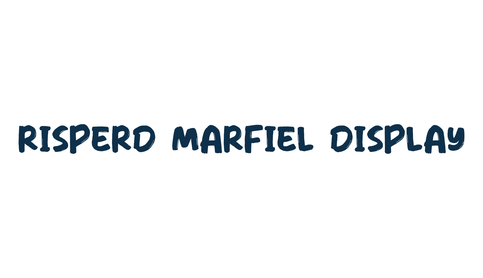 Risperd Marfiel Display, brush font preview