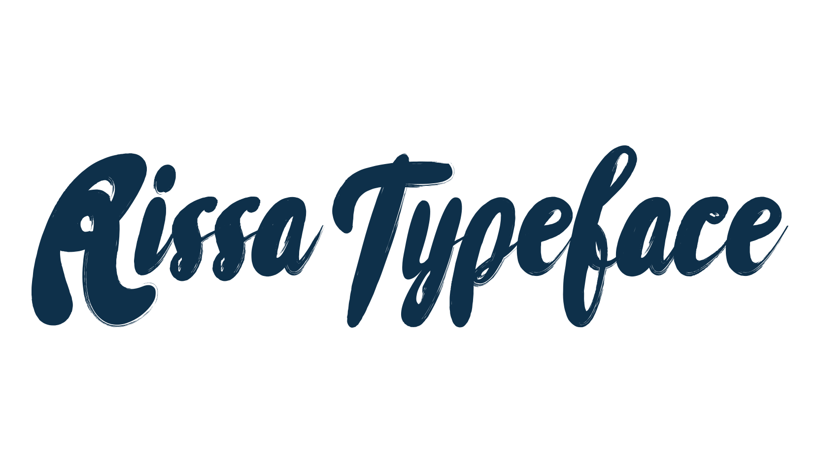 Rissa Typeface, script brush fancy decorative calligraphy font preview