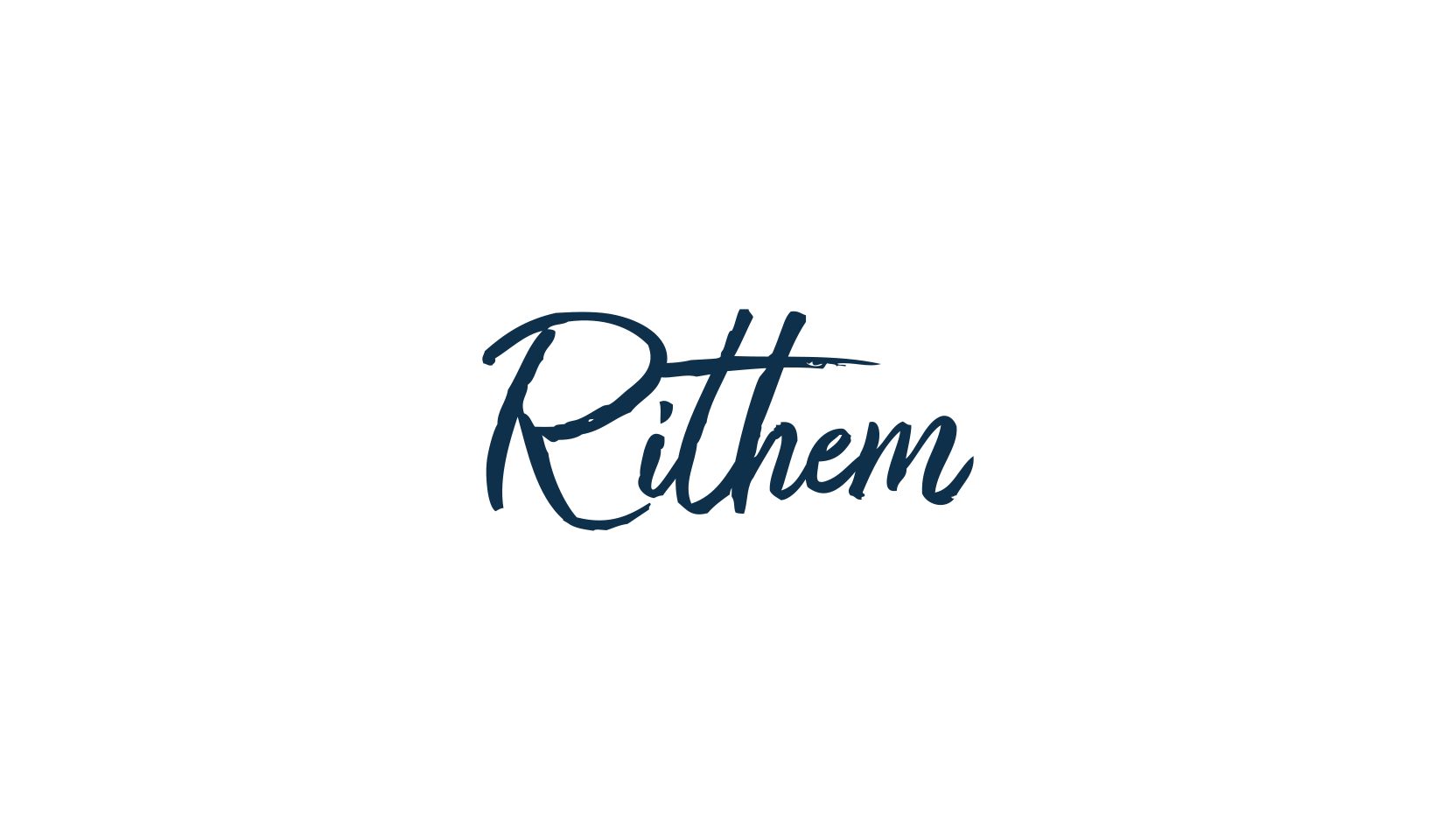 Rithem, brush font preview