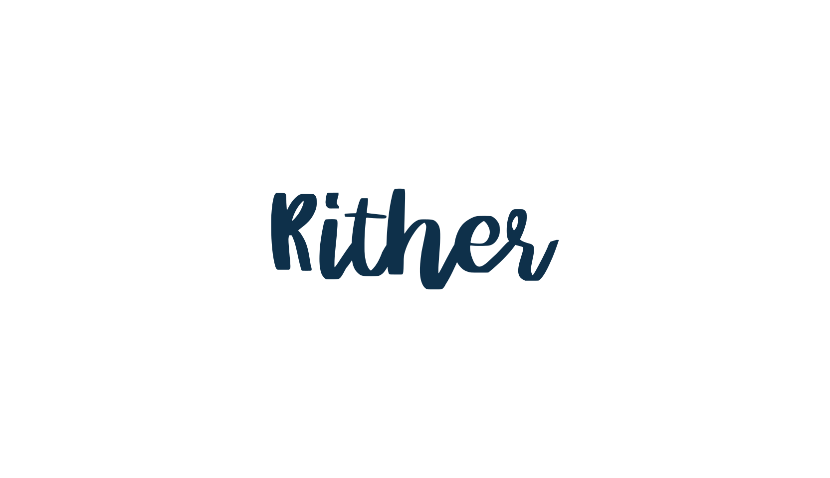 Rither, handwriting font preview