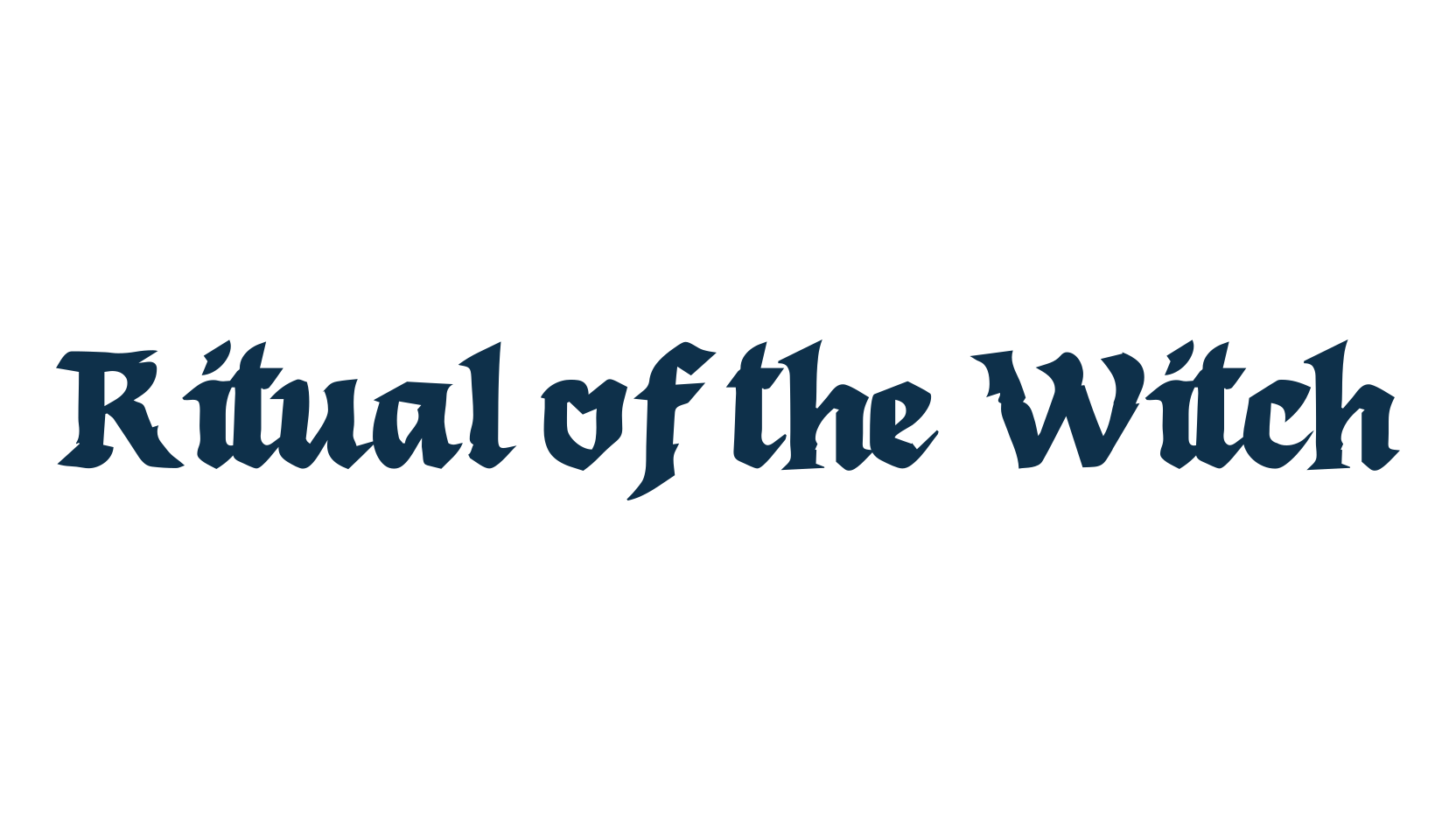 Ritual of the Witch, various font preview