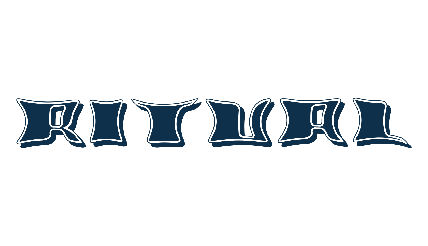 Ritual, fancy distorted decorative font preview