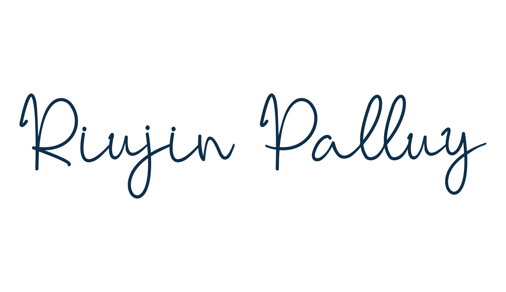 Riujin Palluy, handwriting font preview
