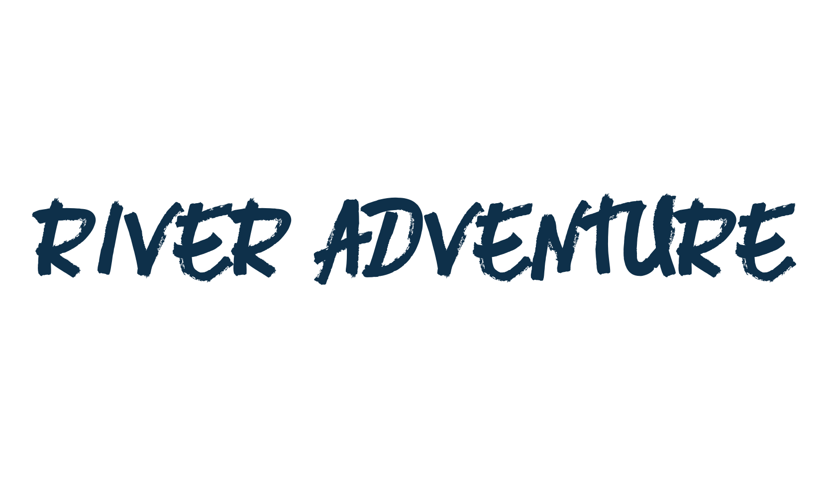 River Adventure, script brush fancy decorative calligraphy font preview