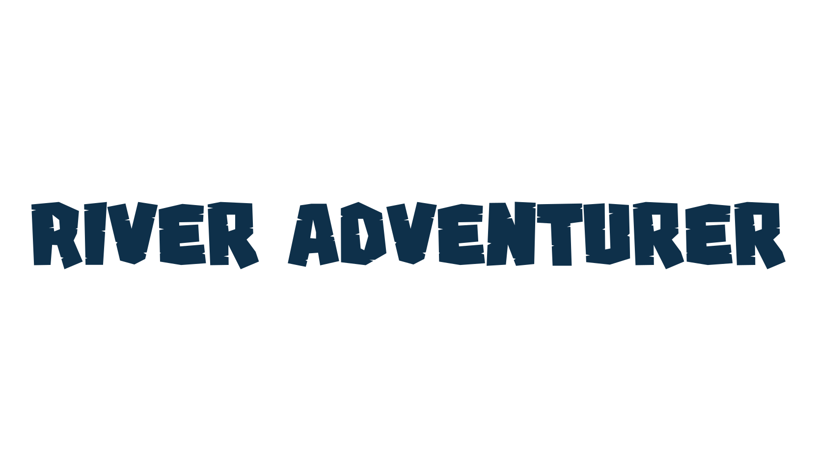 River Adventurer, cartoon font preview