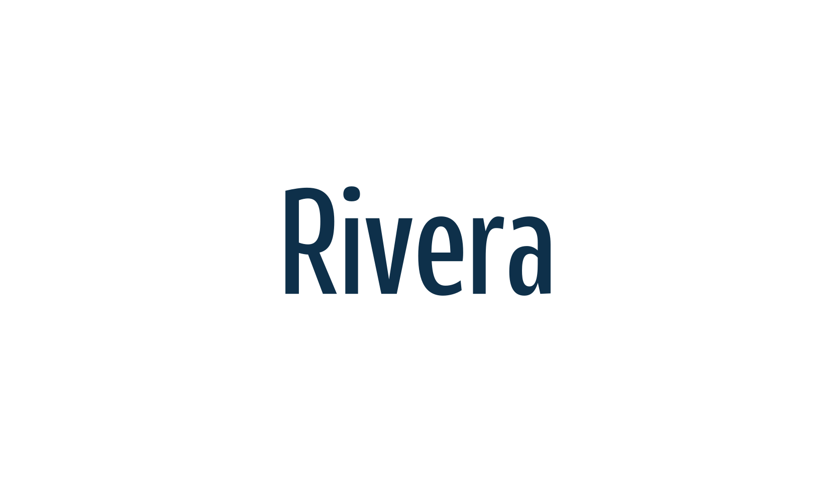 Rivera, basic sans serif font preview