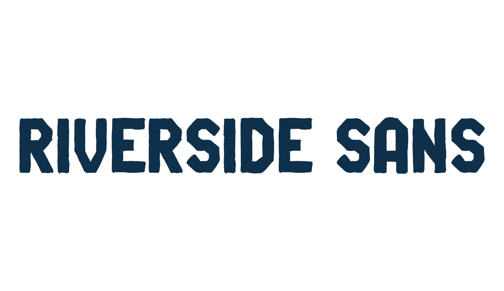 Riverside Sans, fancy various decorative font preview