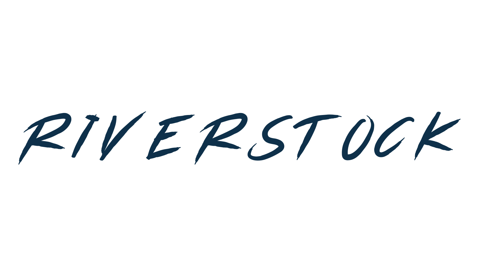 Riverstock, brush font preview