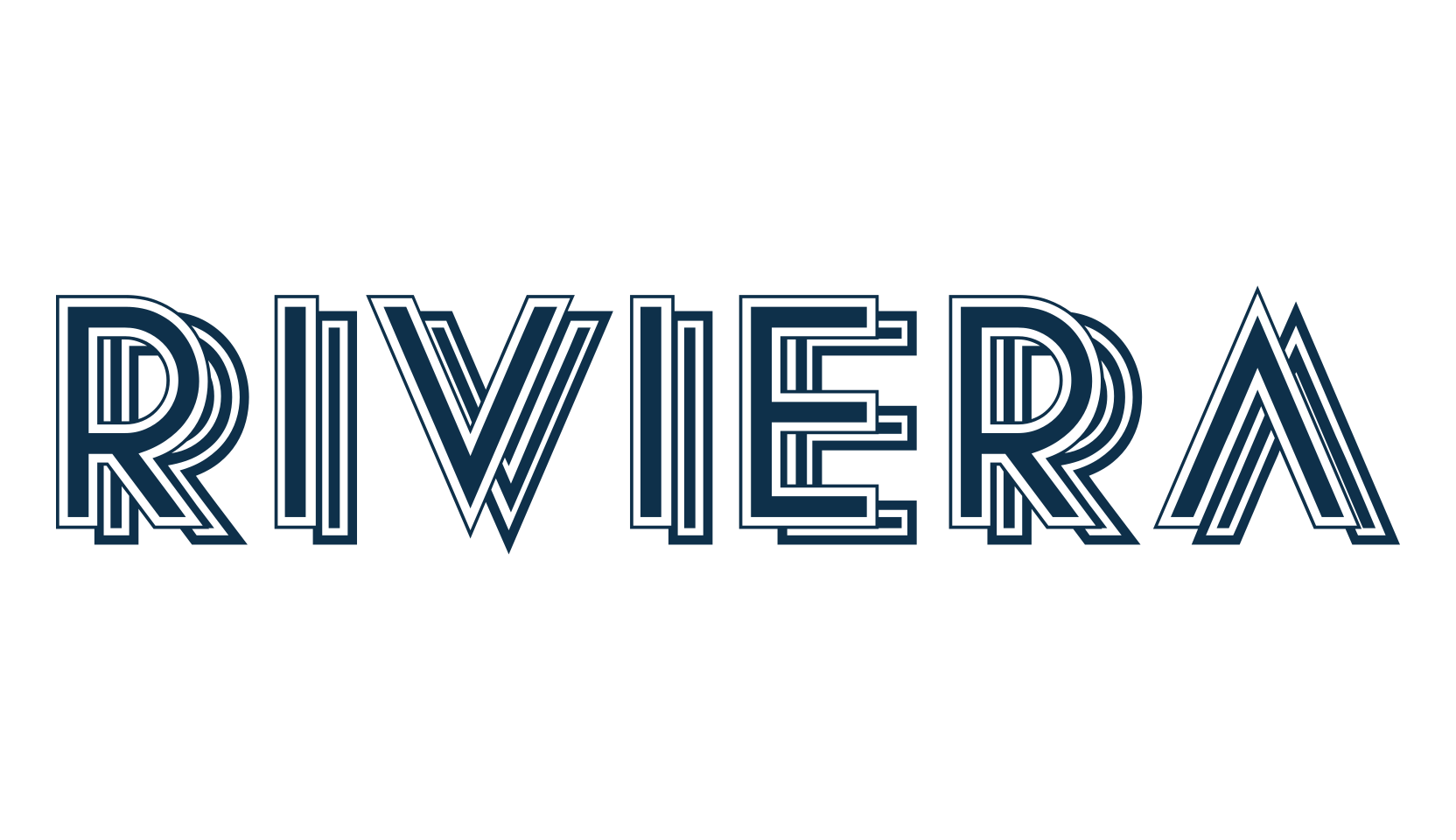 Riviera, fancy various decorative font preview