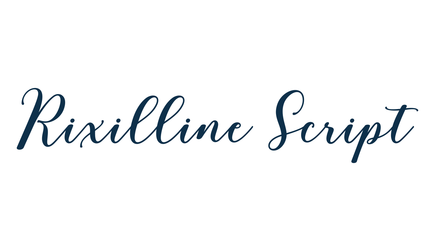 Rixilline Script, script calligraphy fancy decorative font preview