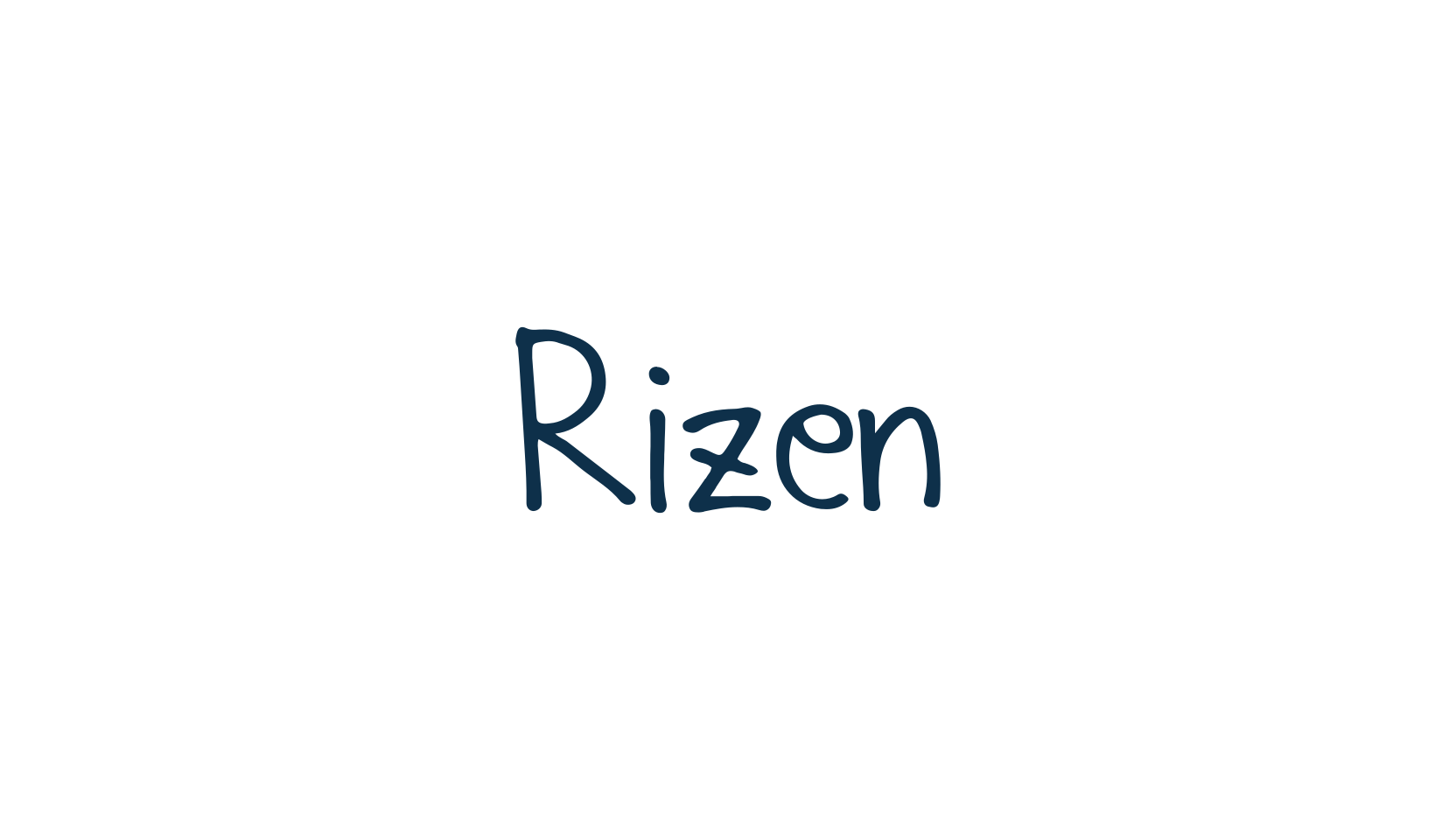 Rizen, handwriting font preview