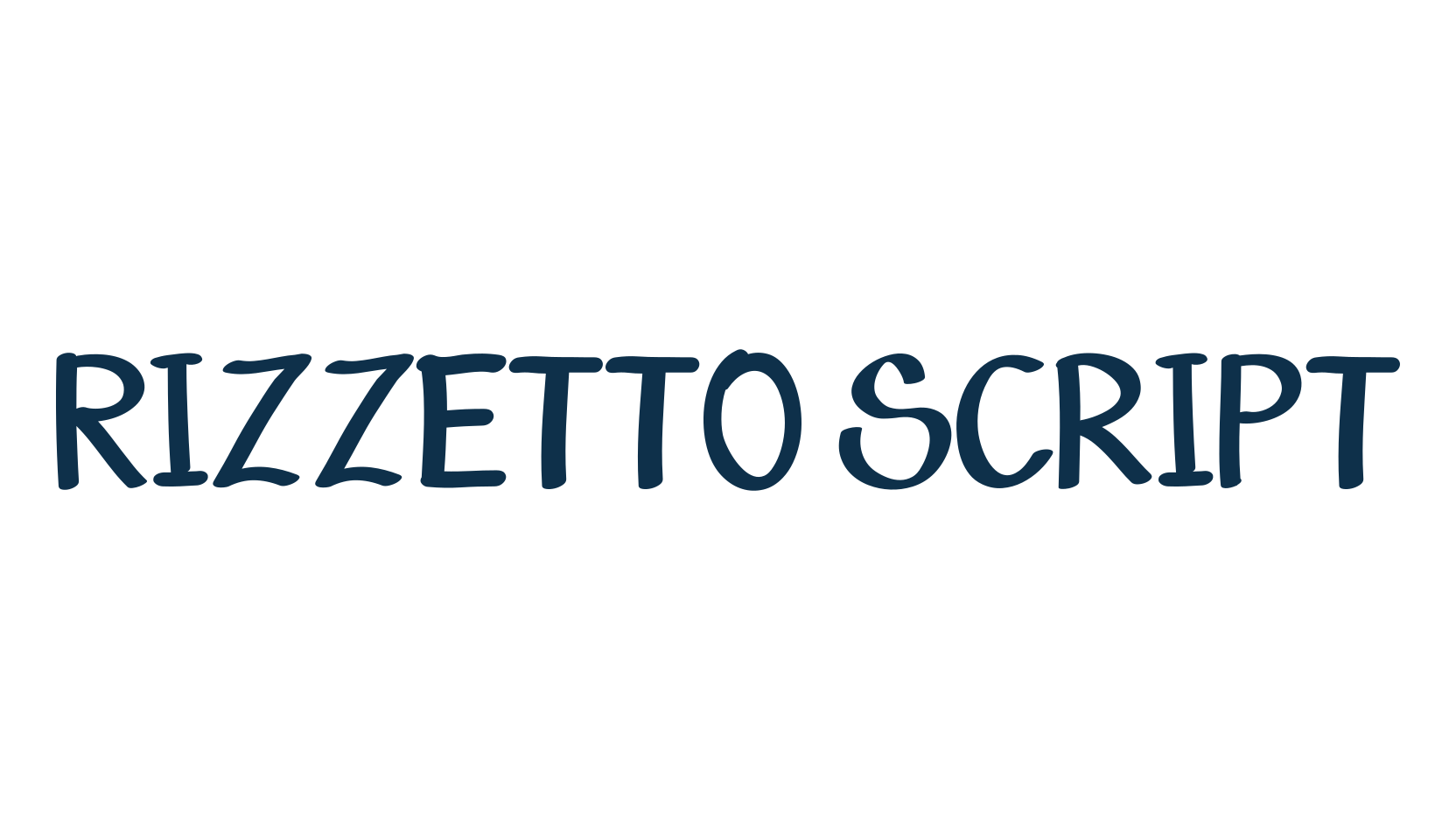 Rizzetto Script, various font preview