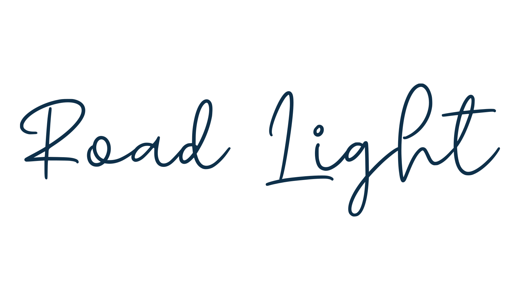 Road Light, handwriting font preview