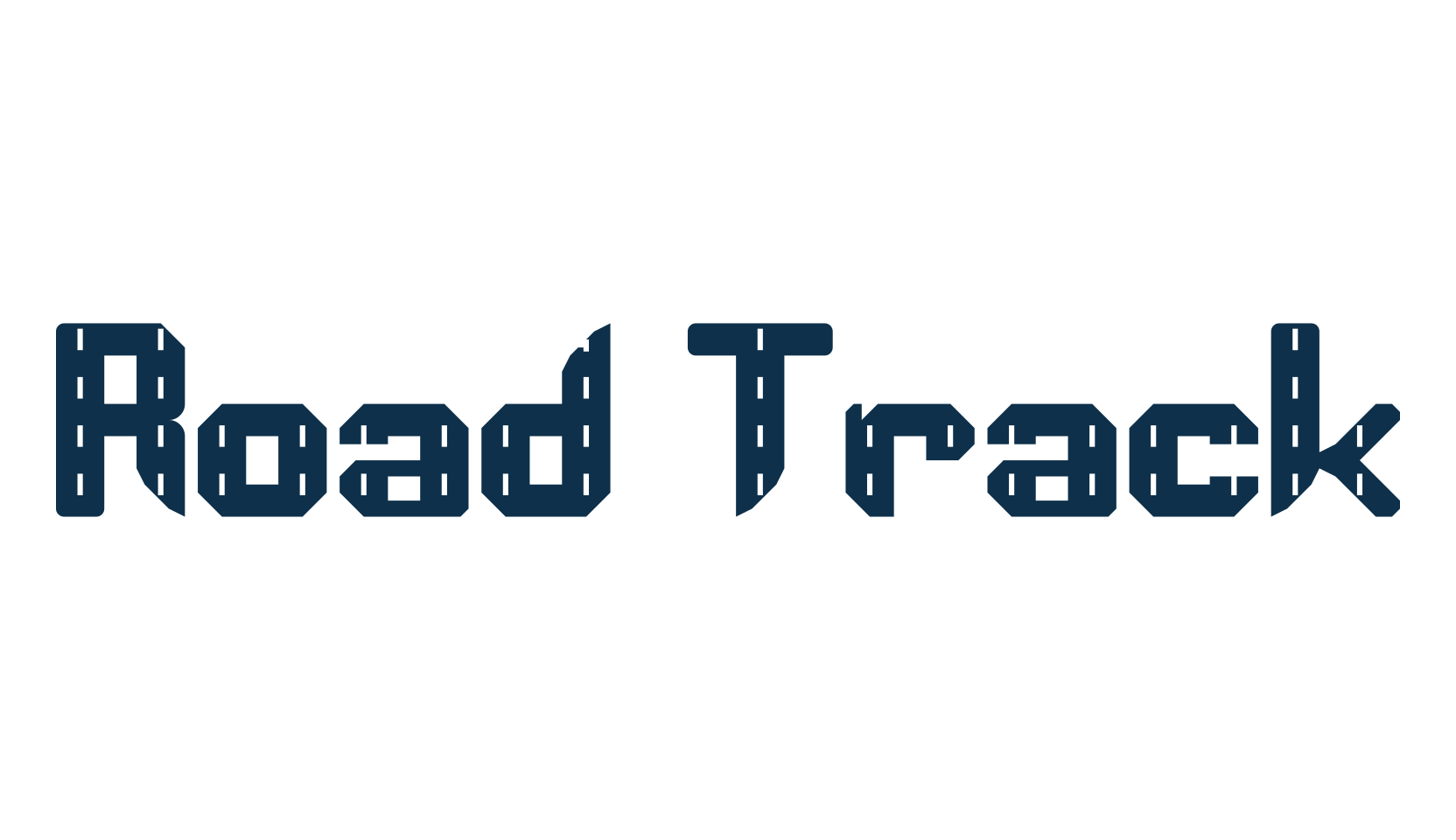 Road Track, fancy decorative font preview
