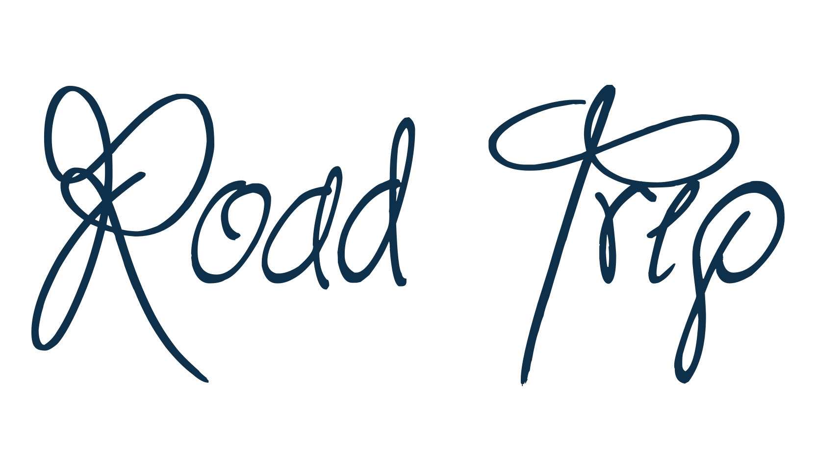 Road Trip (road-trip), fancy various decorative script calligraphy font preview