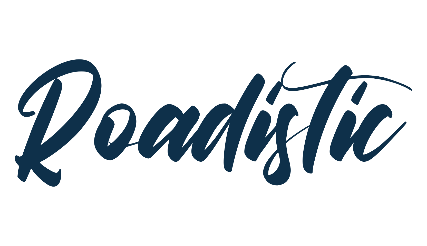 Roadistic, script brush fancy decorative calligraphy font preview