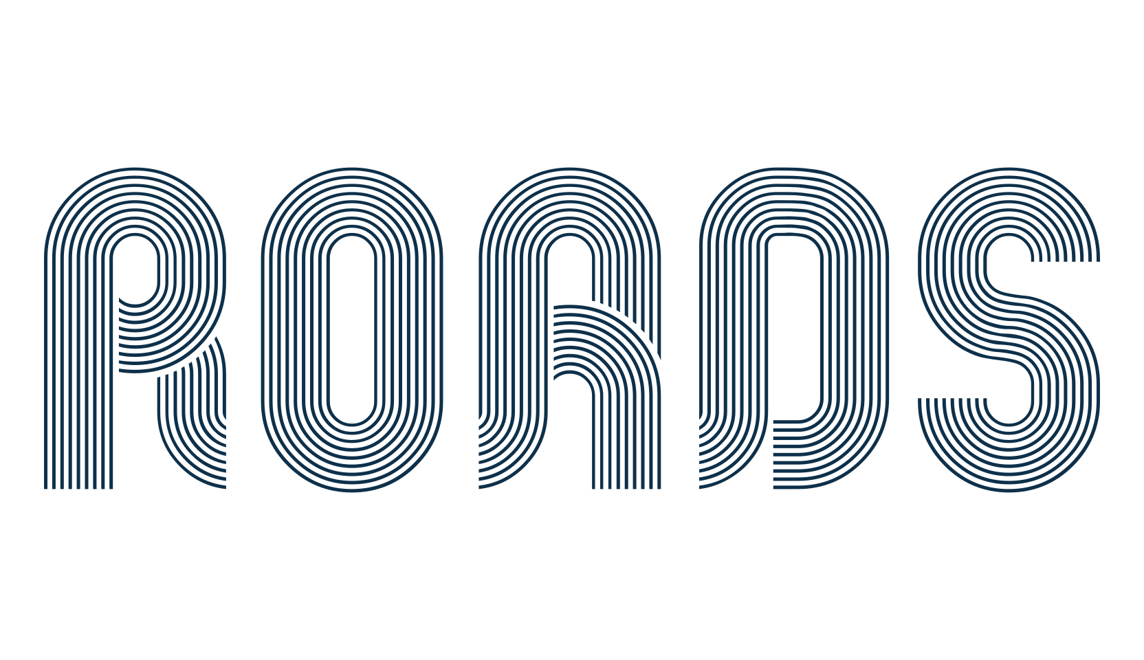 Roads, fancy groovy decorative font preview