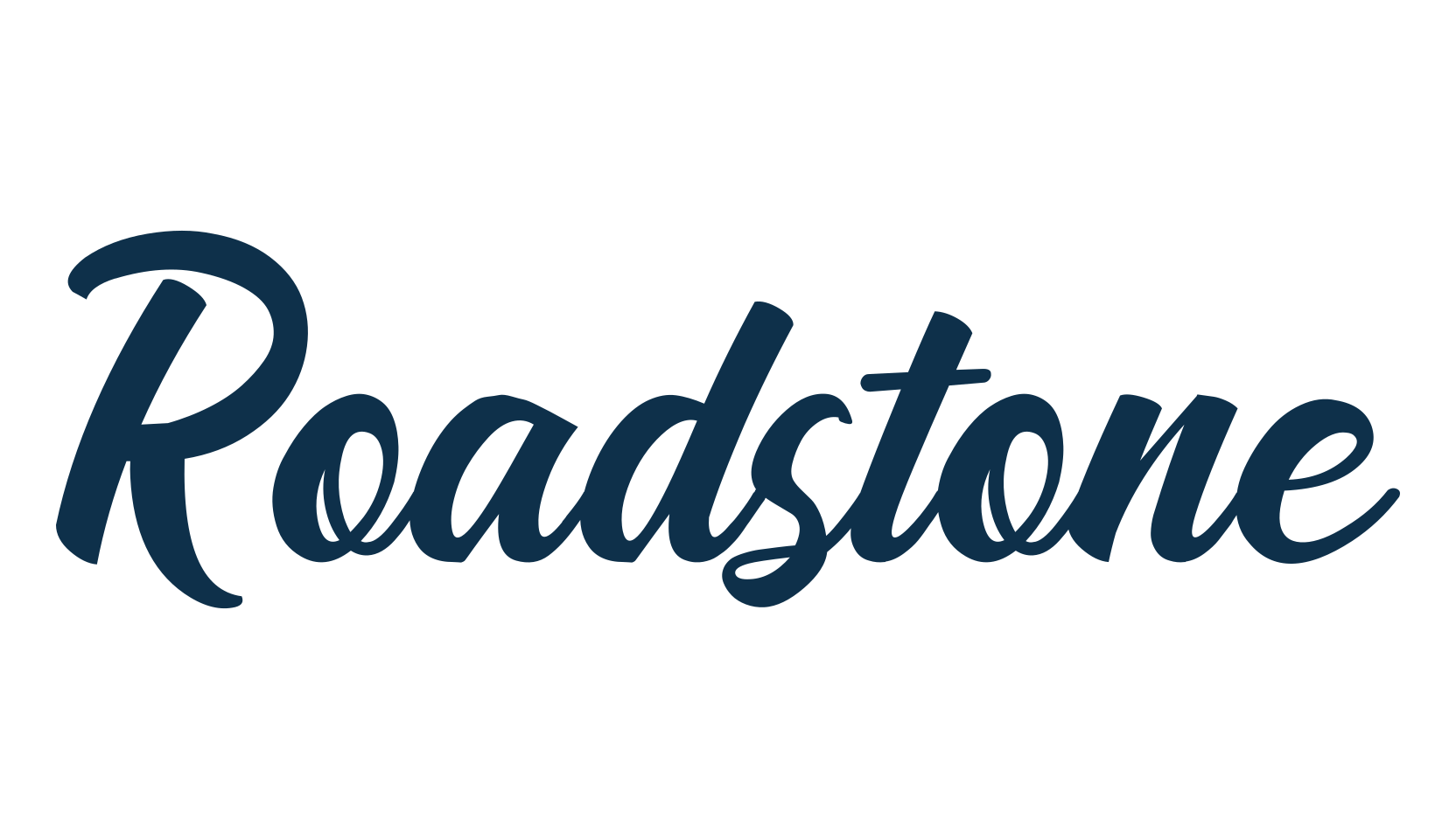 Roadstone, script brush fancy decorative calligraphy font preview