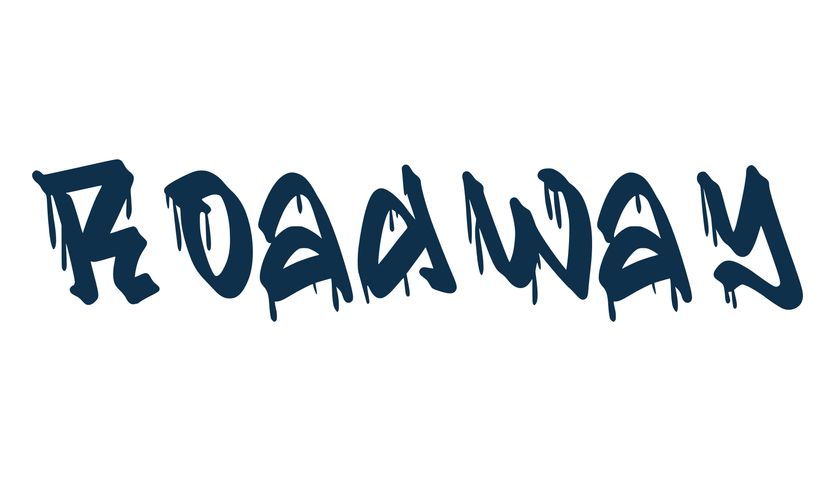 Roadway (roadway-3), script graffiti fancy decorative calligraphy font preview