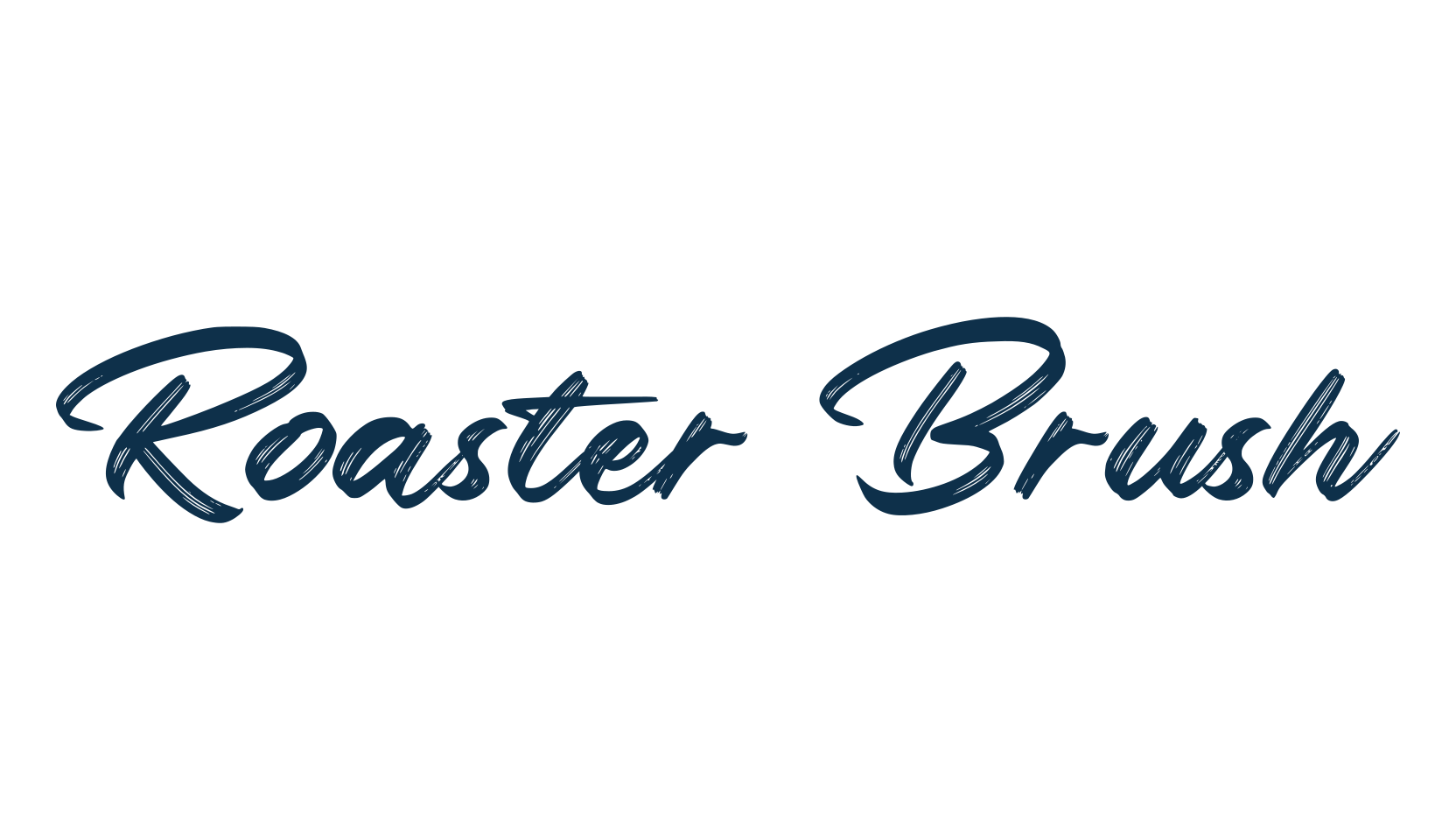 Roaster Brush, brush font preview