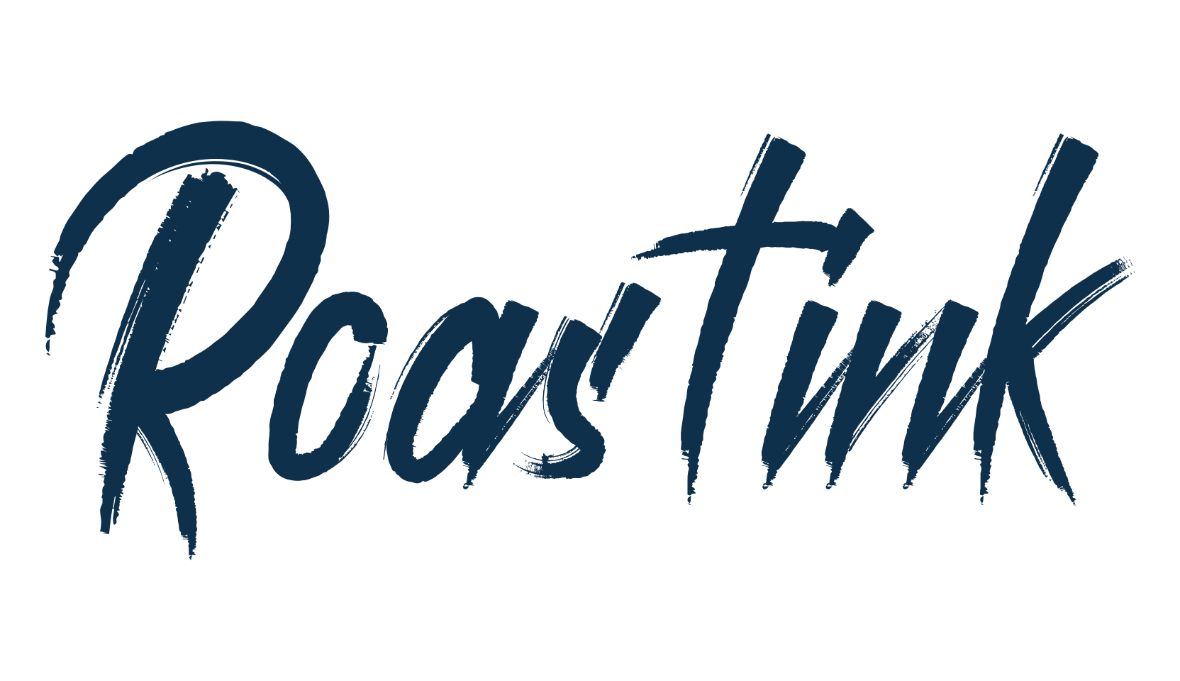 Roastink, brush font preview